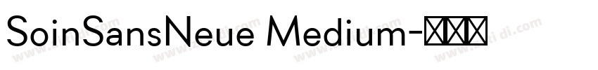 SoinSansNeue Medium字体转换 SoinSansNeue Medium字体转换